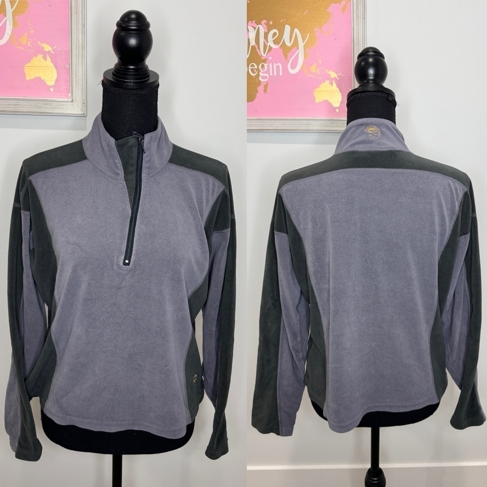 Mountain Hardware Polartec Gray Fleece Pullover (sz 8)